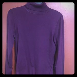 100% merino wool purple sweater